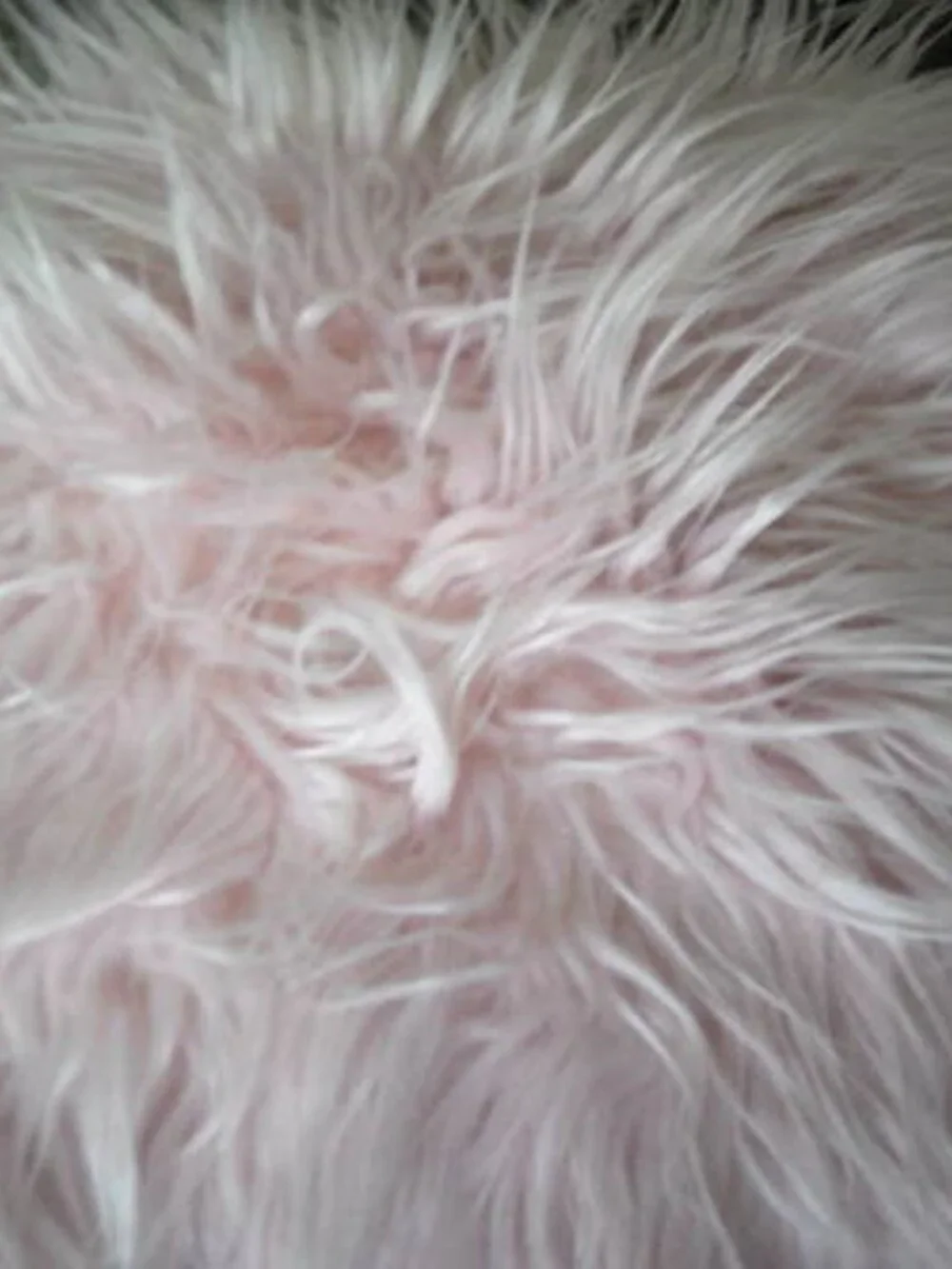 PHANTOSCOPE PINK FLUFFY HIGH PILE DORM PILLOW MANGOLIAN LONG HAIR STYLE FAUX FUR